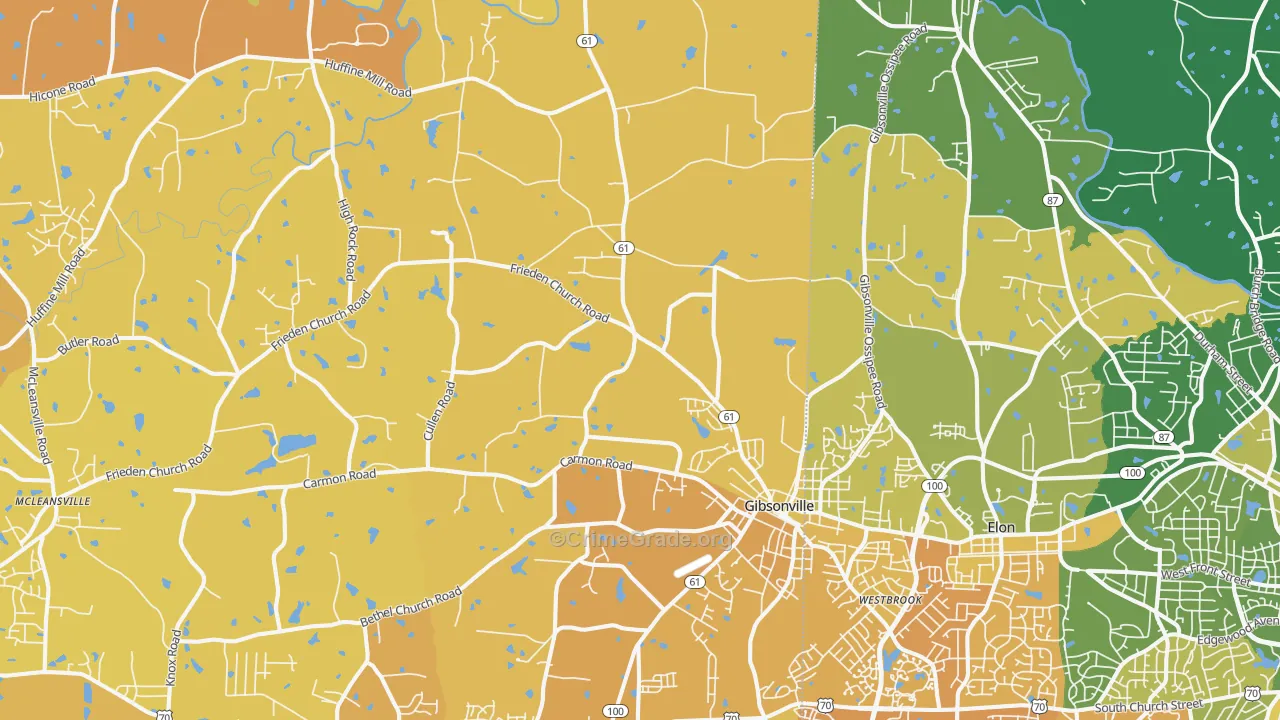 27249, NC Map of Vehicle Theft Rates