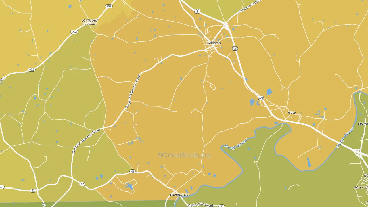 27252, NC Map of Vehicle Theft Rates