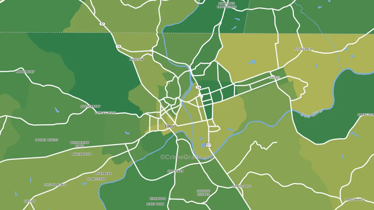 27288, NC Map of Vehicle Theft Rates
