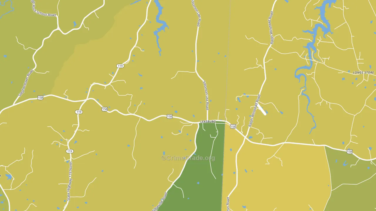 27291, NC Map of Vehicle Theft Rates