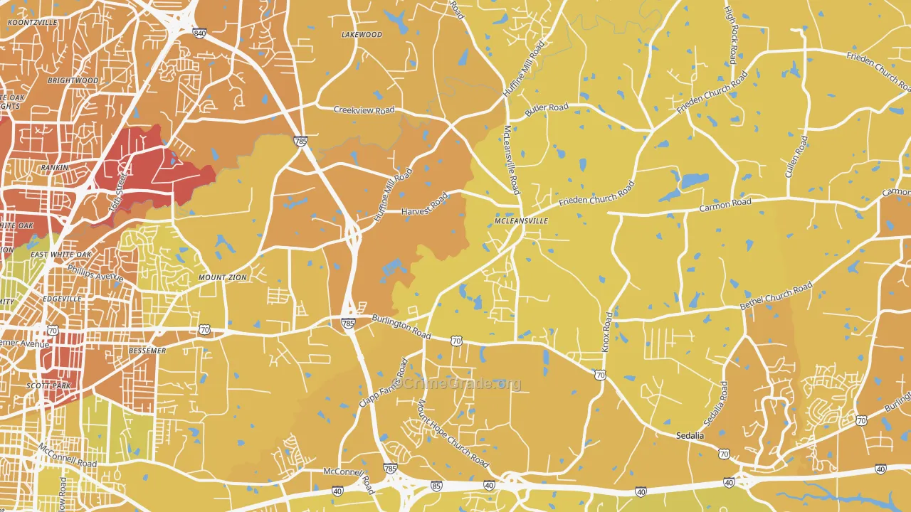 27301, NC Map of Vehicle Theft Rates