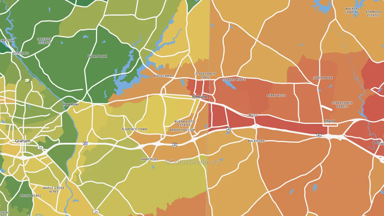 27302, NC Map of Vehicle Theft Rates
