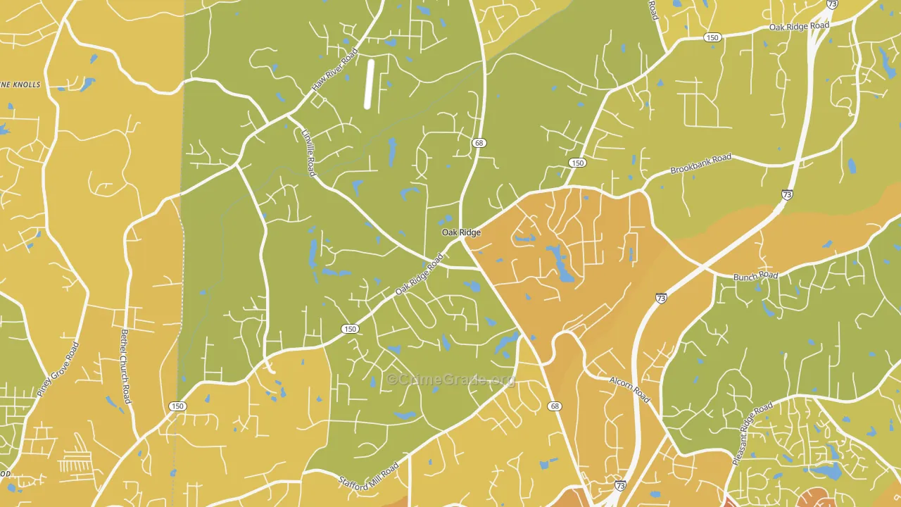 27310, NC Map of Vehicle Theft Rates