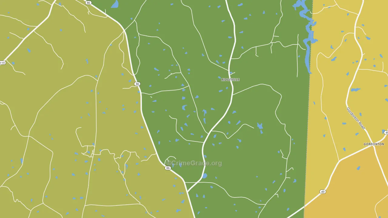27314, NC Map of Vehicle Theft Rates
