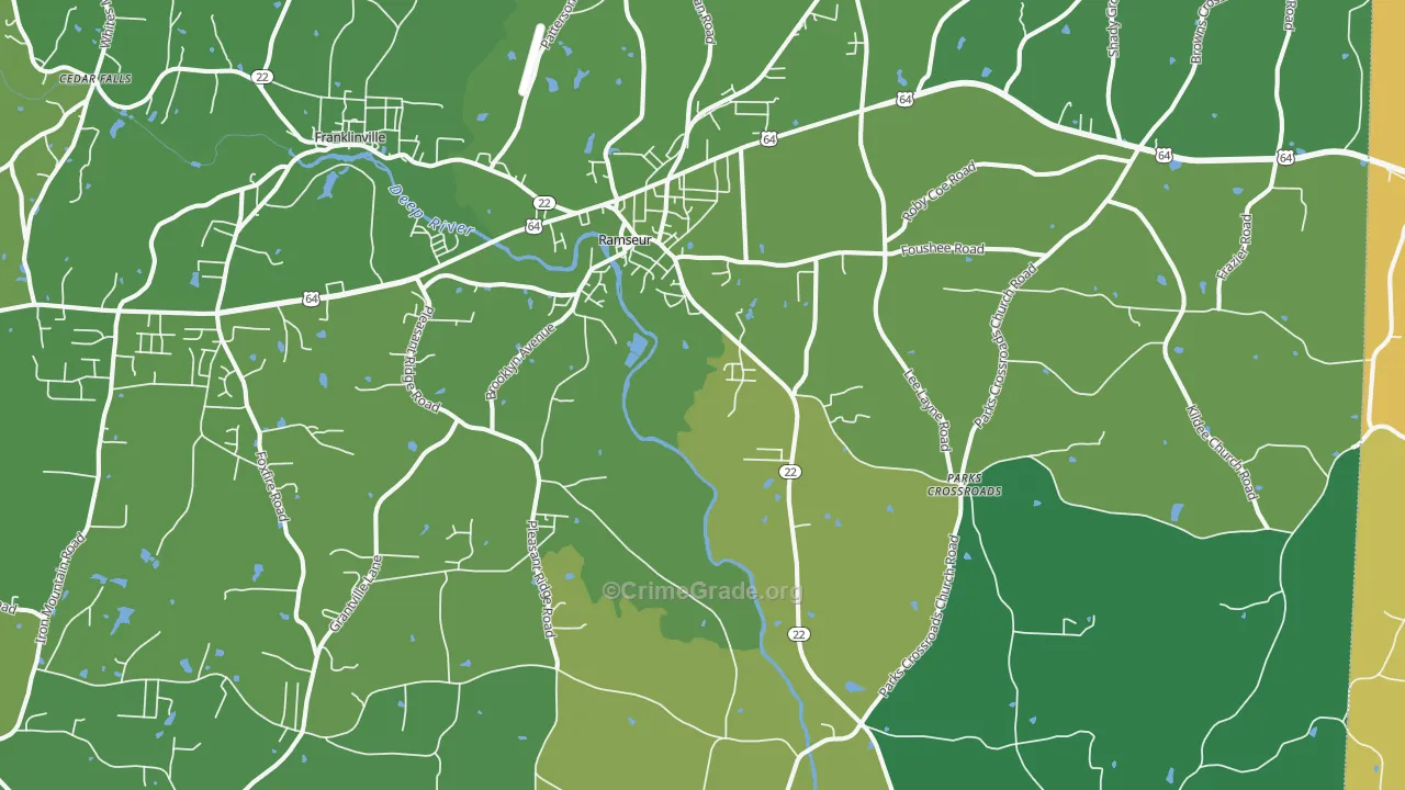 27316, NC Map of Vehicle Theft Rates