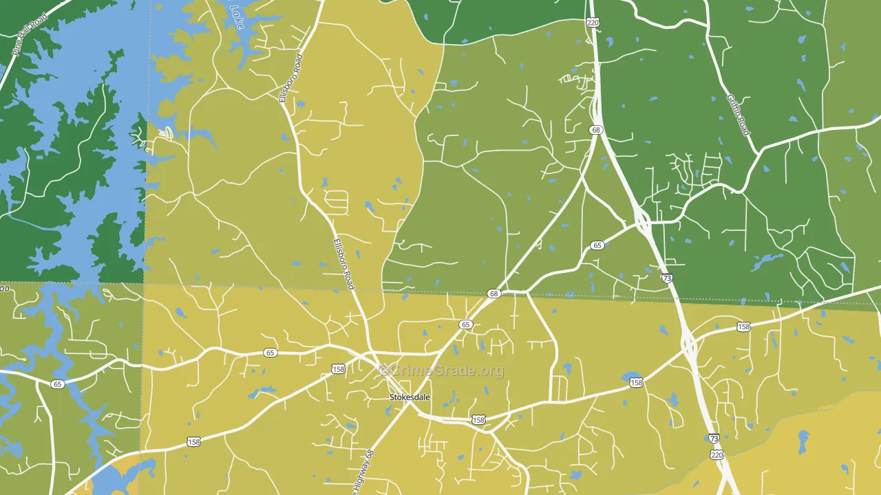 27357, NC Map of Vehicle Theft Rates