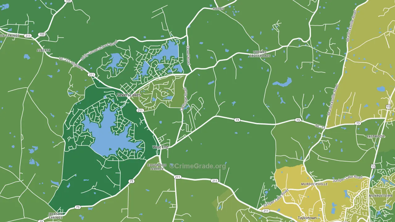 27376, NC Map of Vehicle Theft Rates
