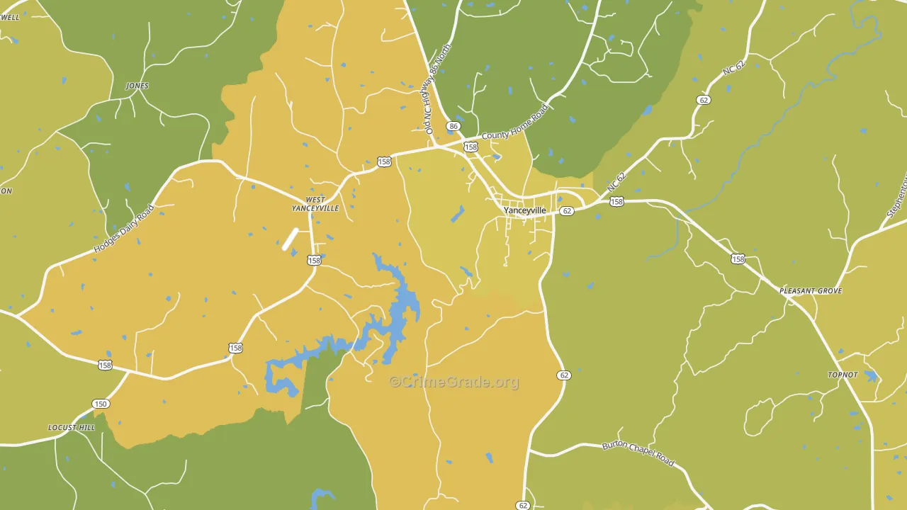 27379, NC Map of Vehicle Theft Rates