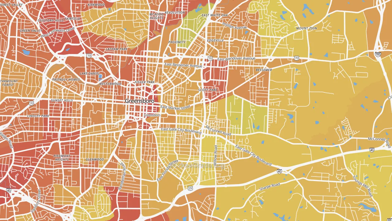 27401, NC Map of Vehicle Theft Rates