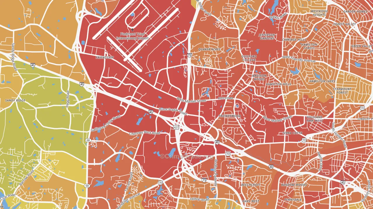 27409, NC Map of Vehicle Theft Rates