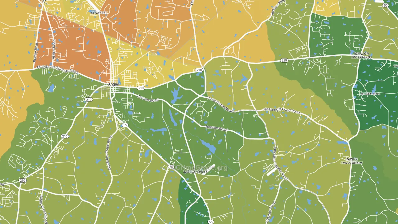 27501, NC Map of Vehicle Theft Rates