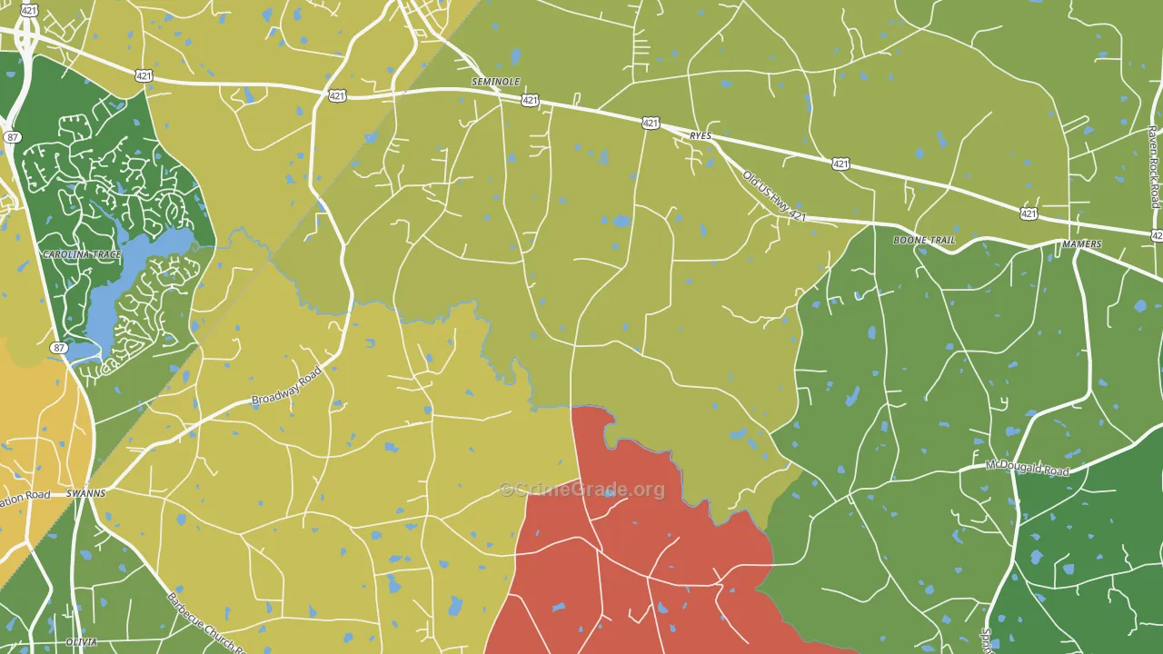 27505, NC Map of Vehicle Theft Rates