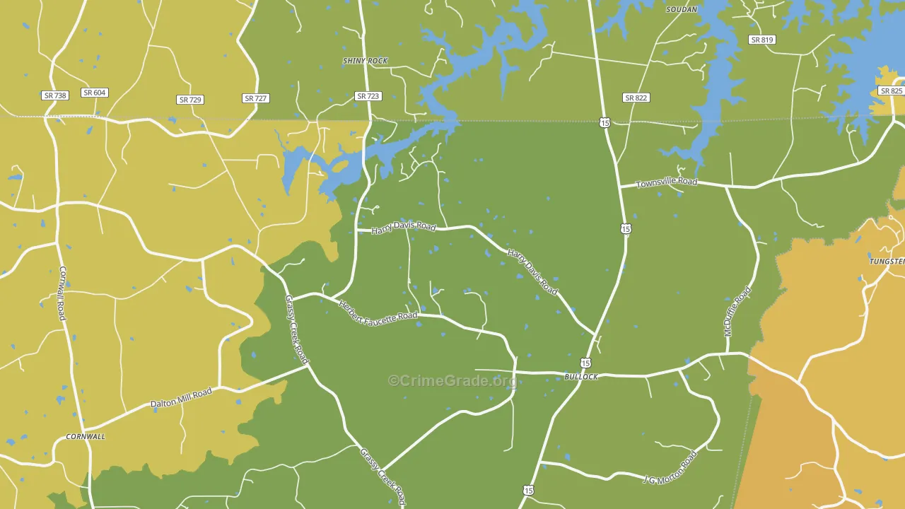 27507, NC Map of Vehicle Theft Rates