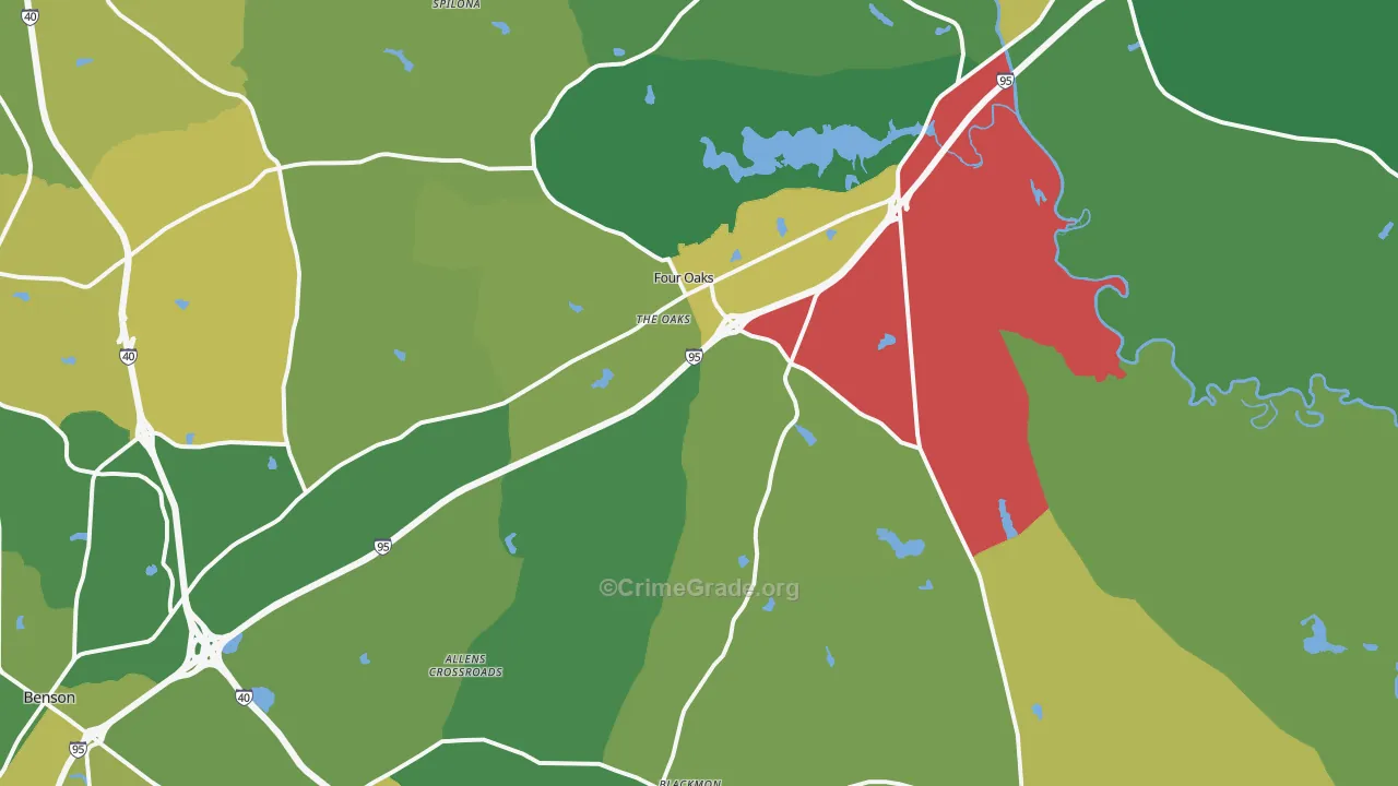 27524, NC Map of Vehicle Theft Rates