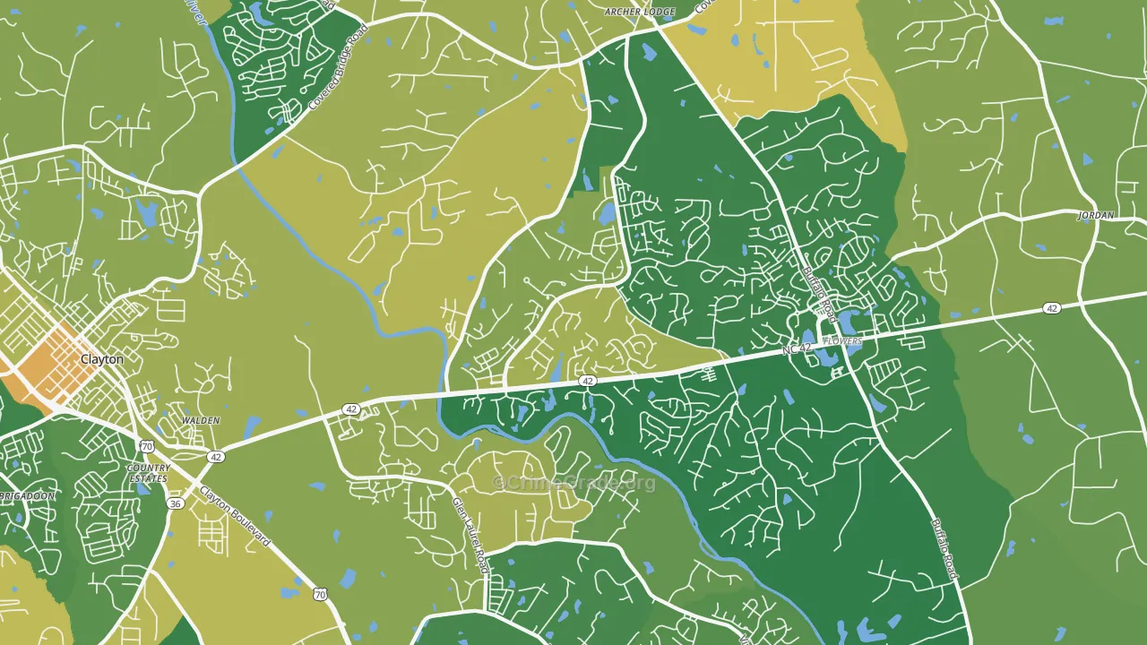 27527, NC Map of Vehicle Theft Rates