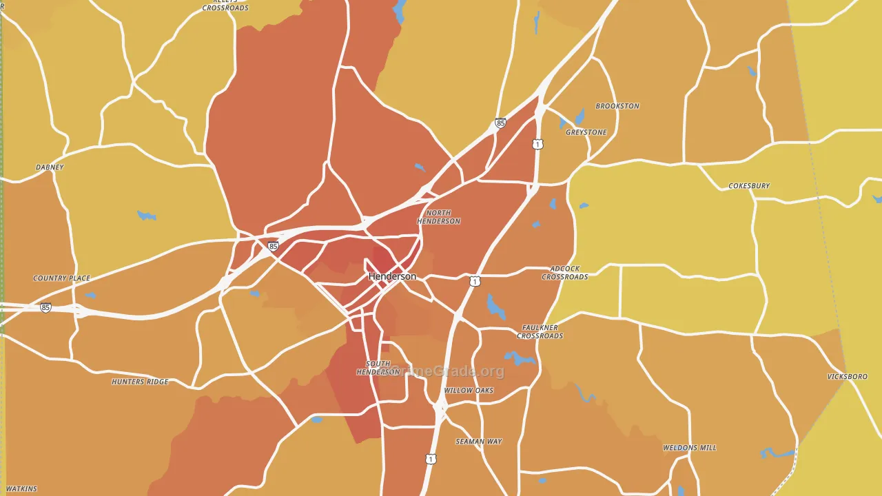 27537, NC Map of Vehicle Theft Rates