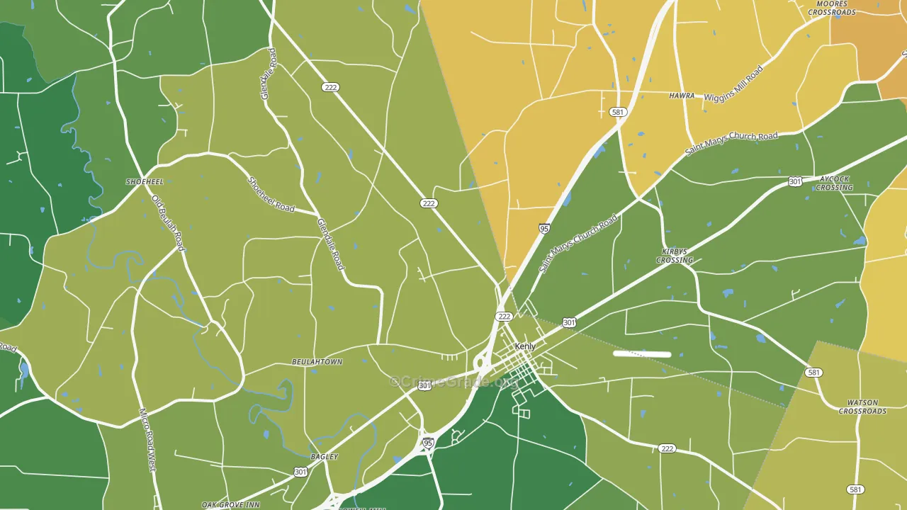 27542, NC Map of Vehicle Theft Rates