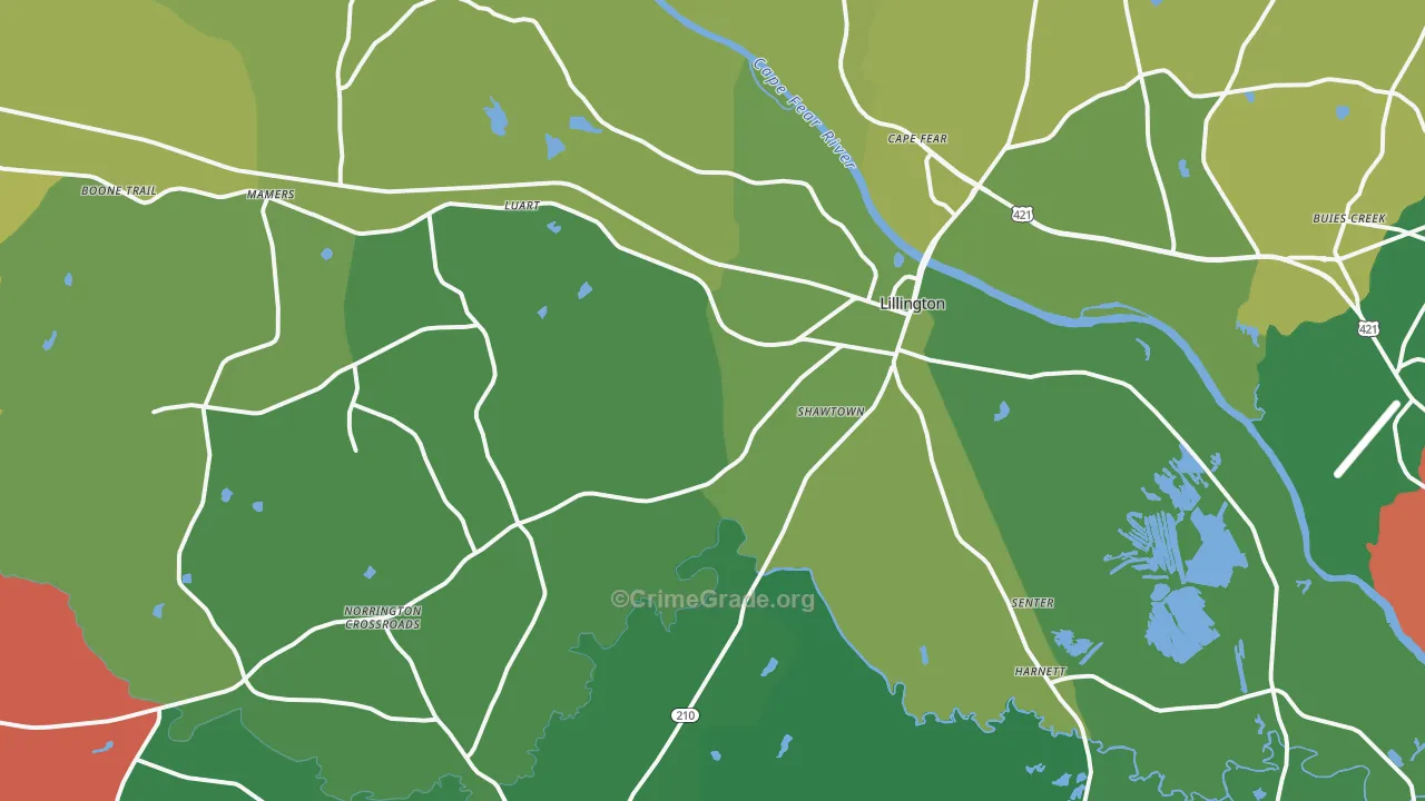 27546, NC Map of Vehicle Theft Rates