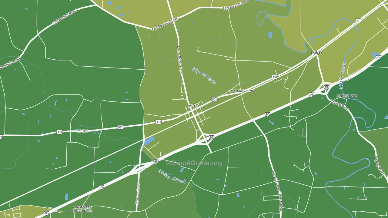 27555, NC Map of Vehicle Theft Rates