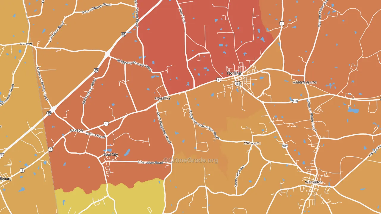 27563, NC Map of Vehicle Theft Rates