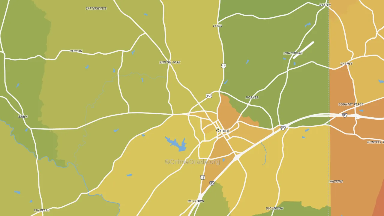 27565, NC Map of Vehicle Theft Rates