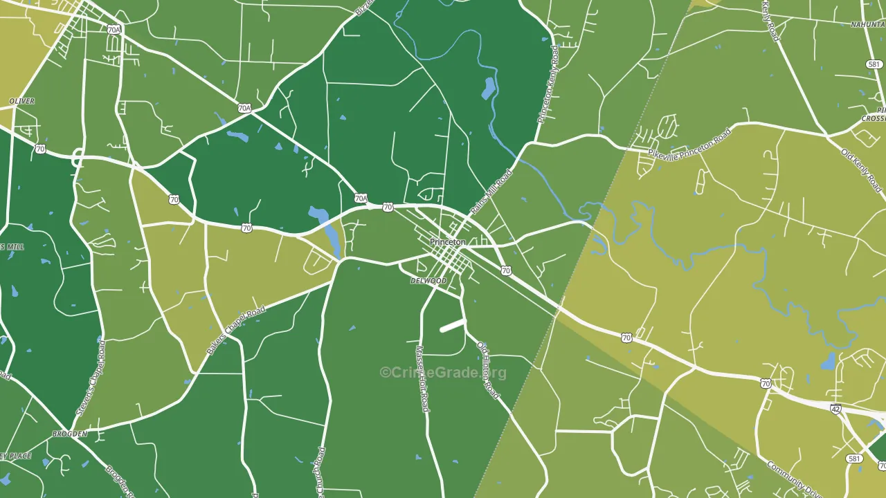 27569, NC Map of Vehicle Theft Rates