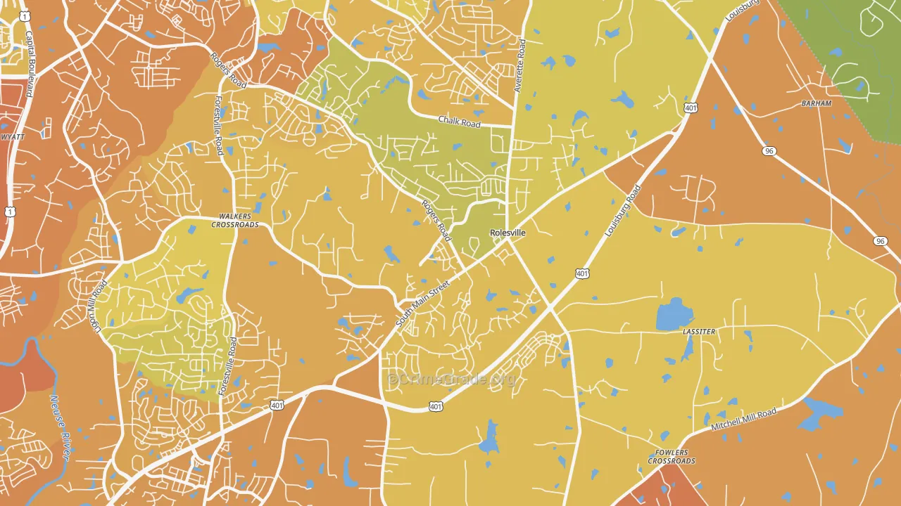 27571, NC Map of Vehicle Theft Rates