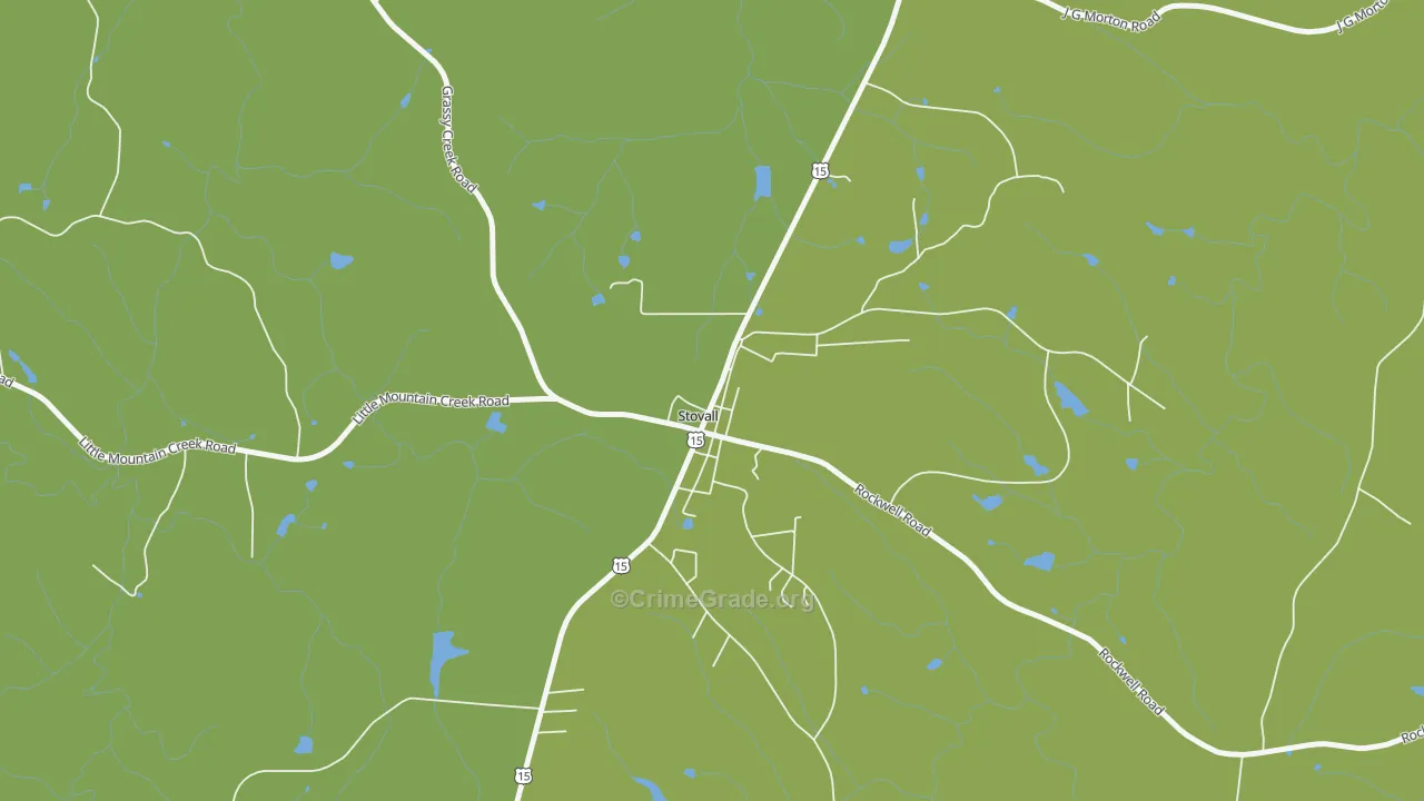 27582, NC Map of Vehicle Theft Rates