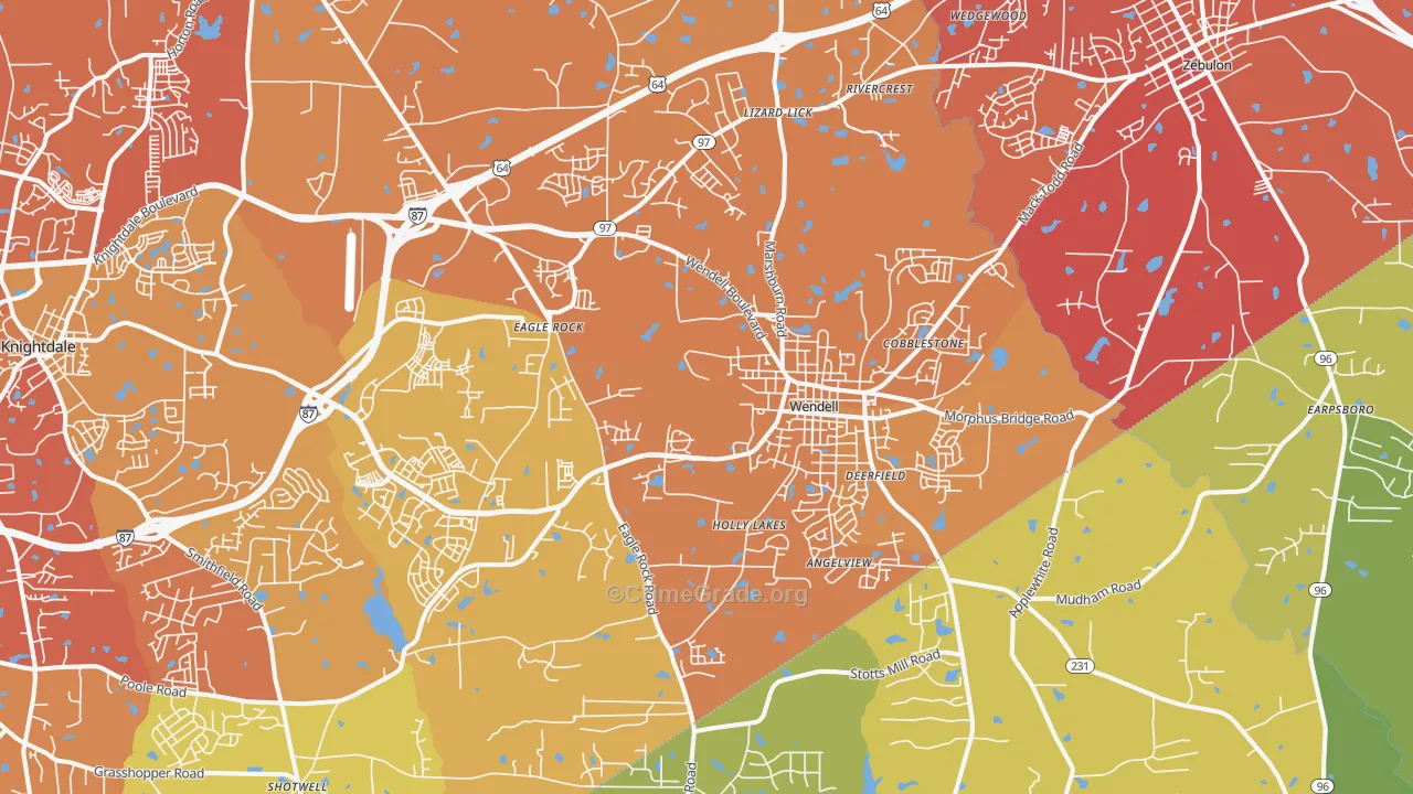 27591, NC Map of Vehicle Theft Rates