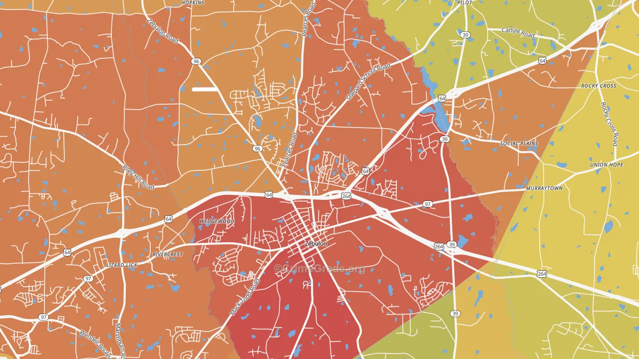 27597, NC Map of Vehicle Theft Rates