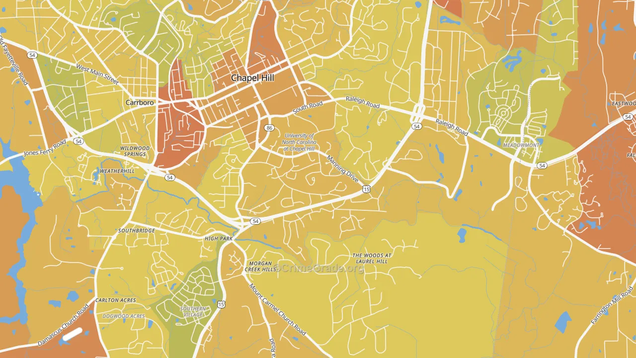 27599, NC Map of Vehicle Theft Rates