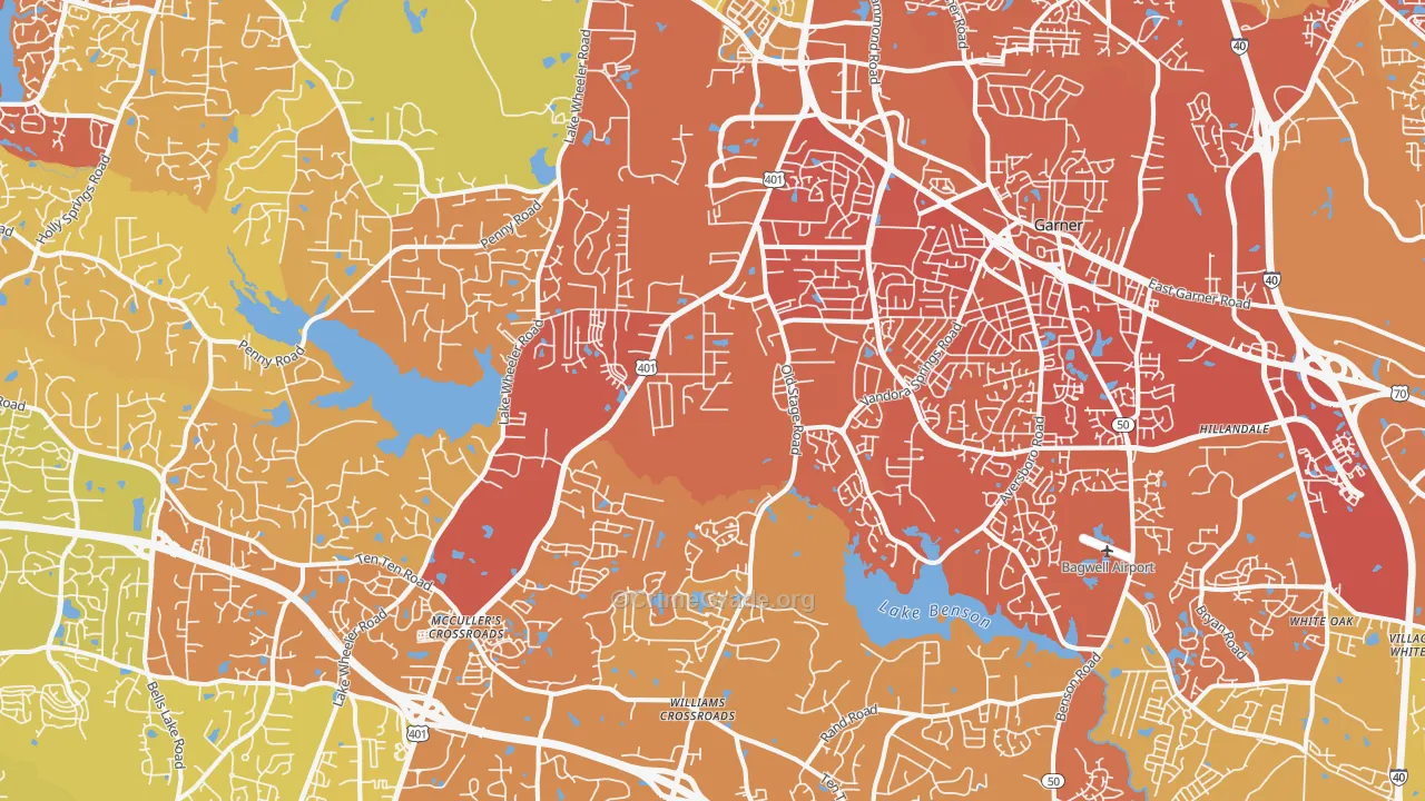 27603, NC Map of Vehicle Theft Rates