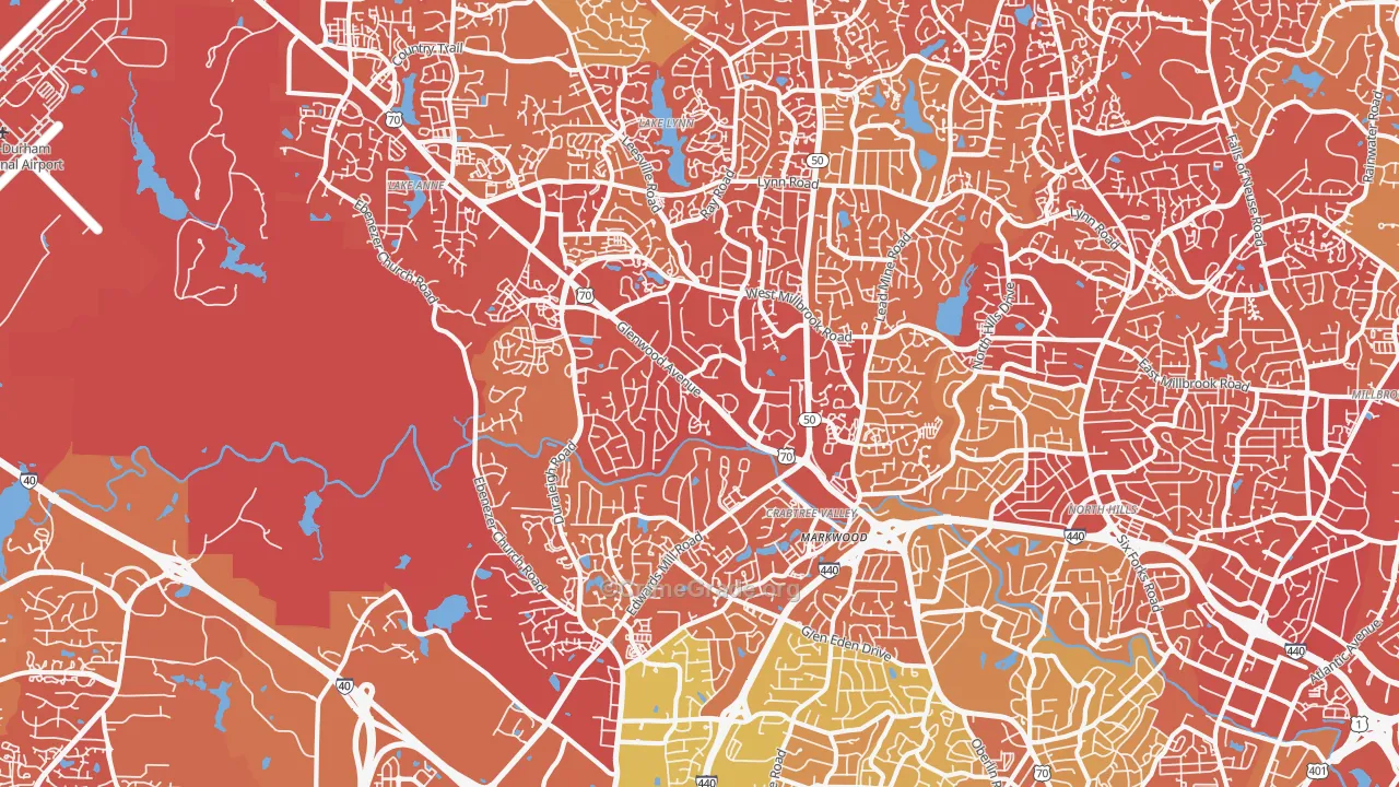 27612, NC Map of Vehicle Theft Rates