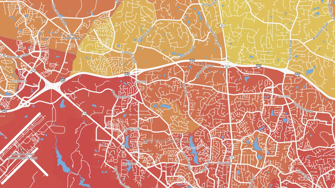 27613, NC Map of Vehicle Theft Rates