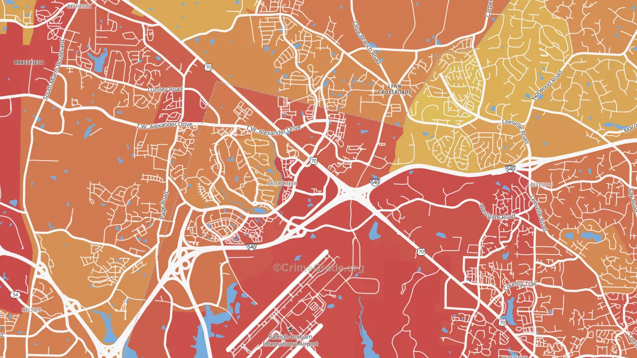 27617, NC Map of Vehicle Theft Rates