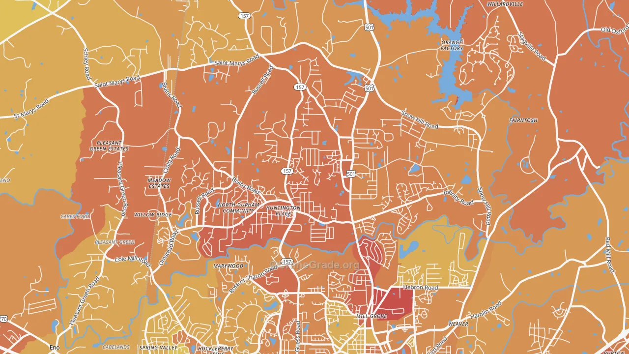 27712, NC Map of Vehicle Theft Rates