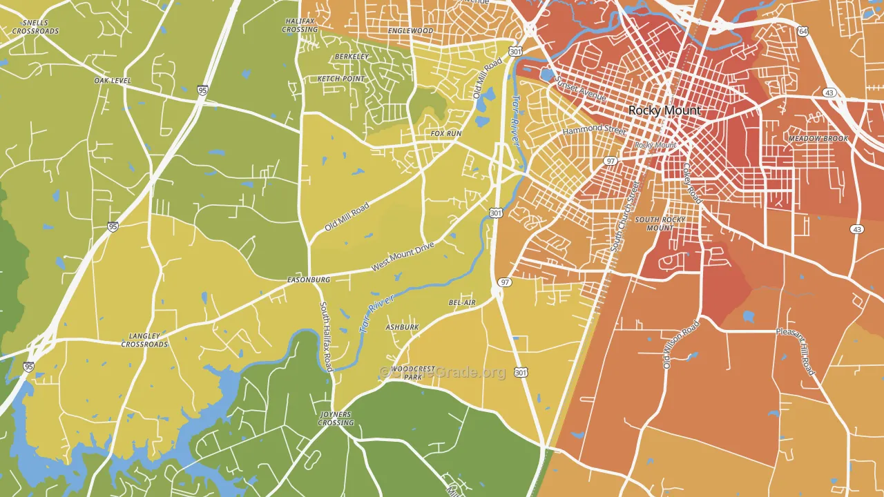 27803, NC Map of Vehicle Theft Rates