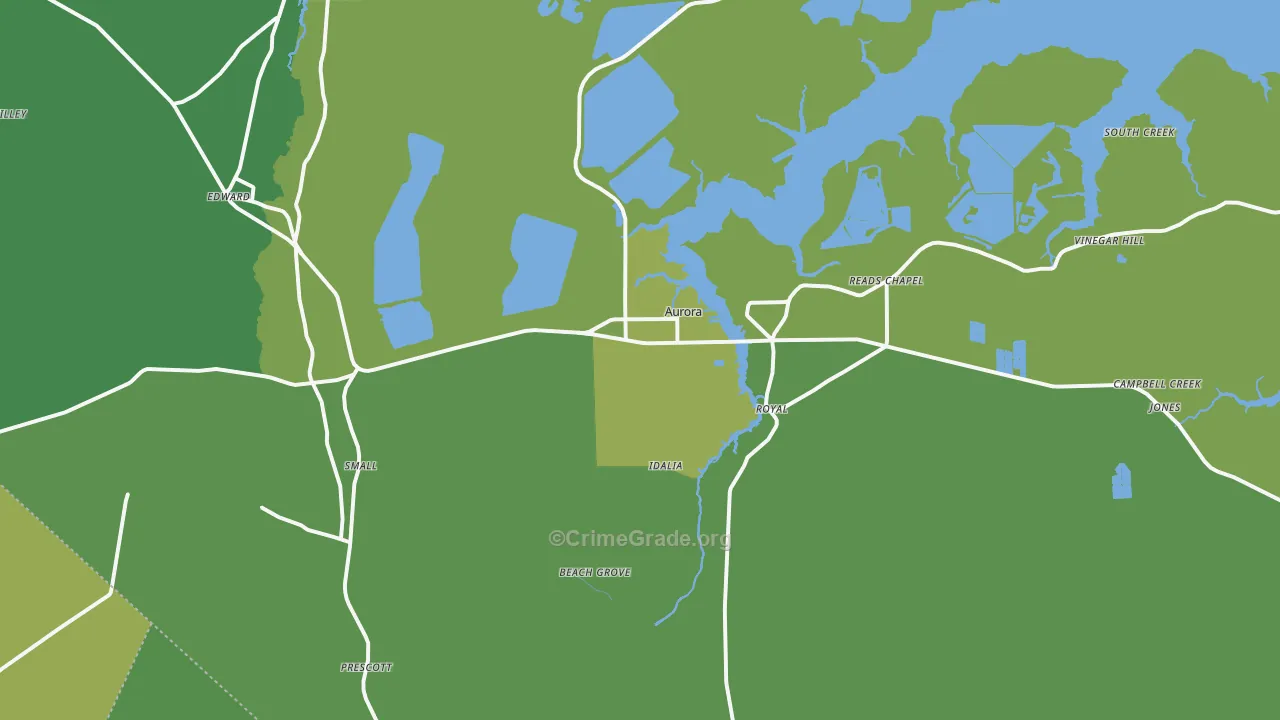27806, NC Map of Vehicle Theft Rates