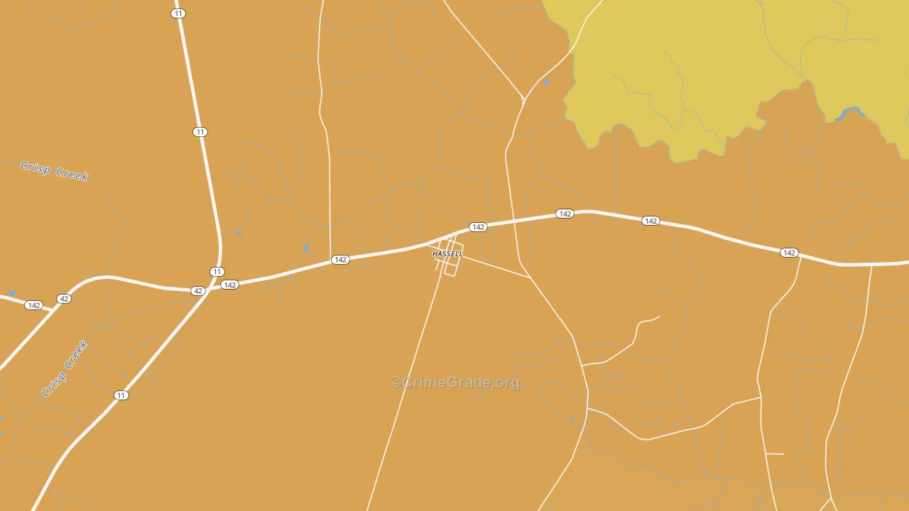 27841, NC Map of Vehicle Theft Rates