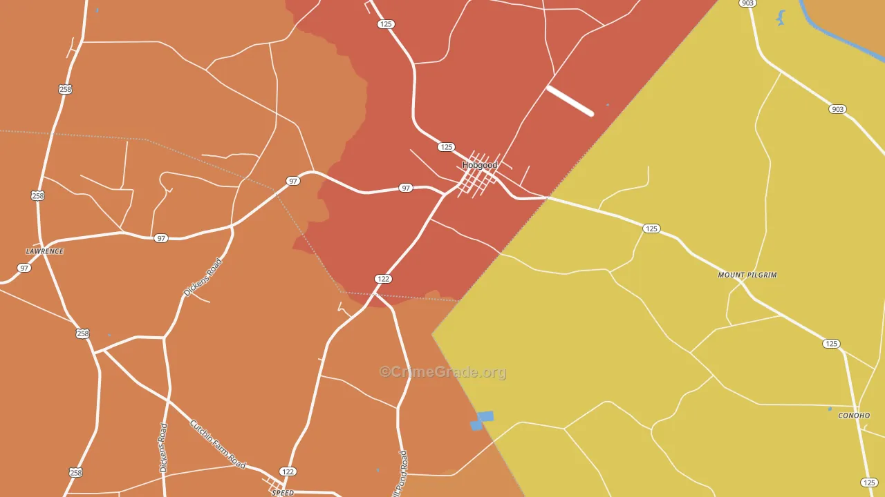 27843, NC Map of Vehicle Theft Rates