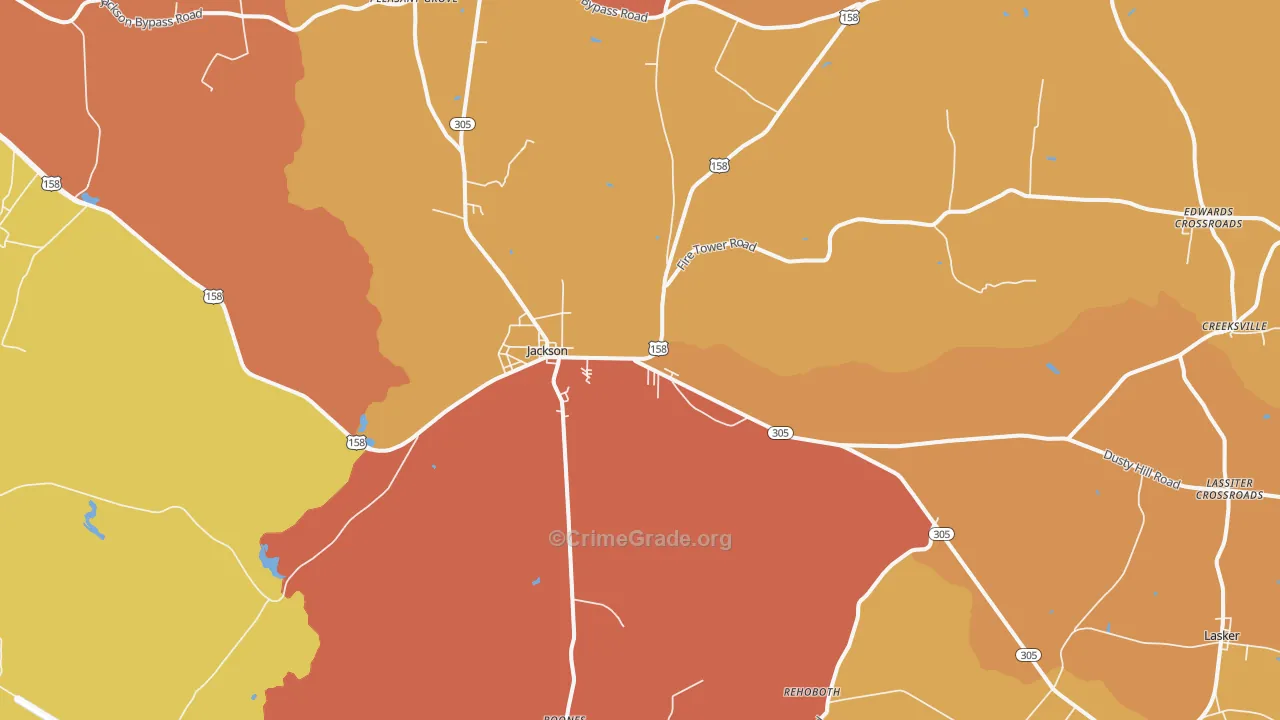 27845, NC Map of Vehicle Theft Rates