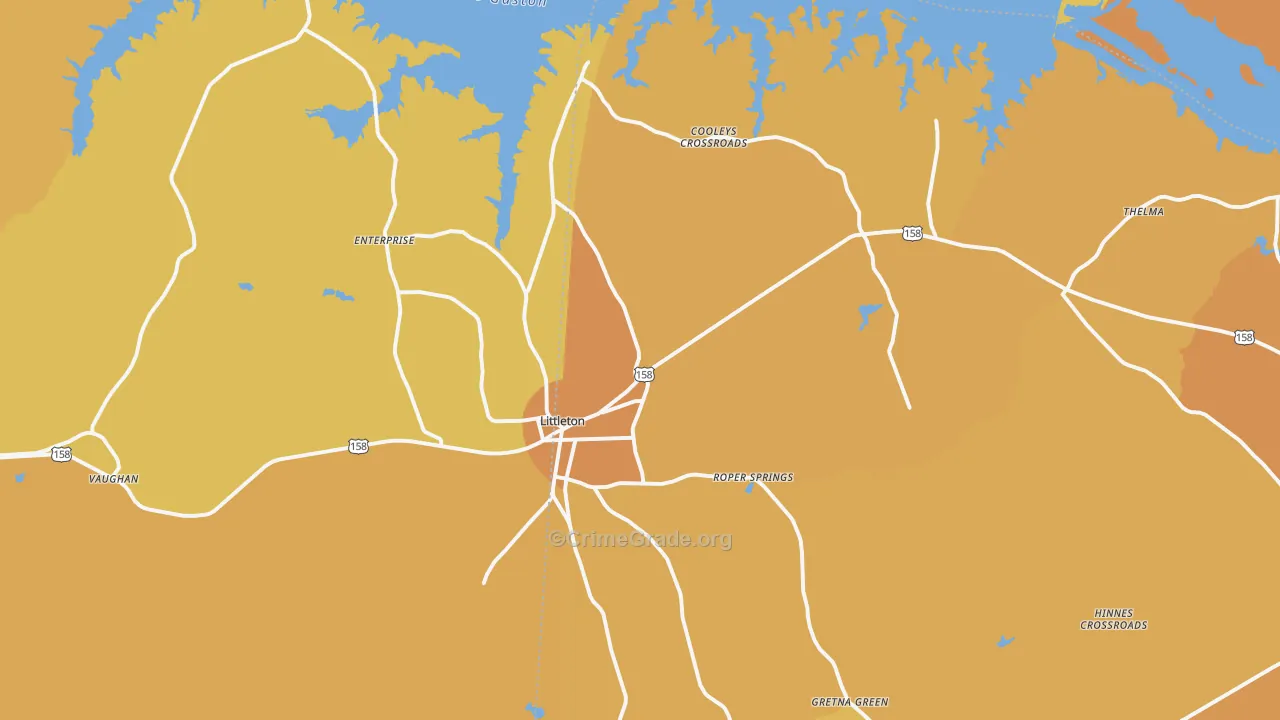 27850, NC Map of Vehicle Theft Rates