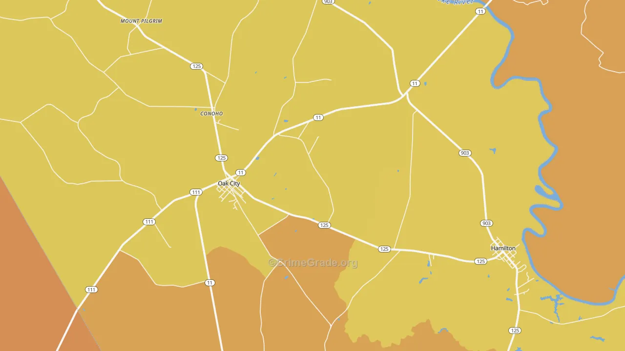 27857, NC Map of Vehicle Theft Rates