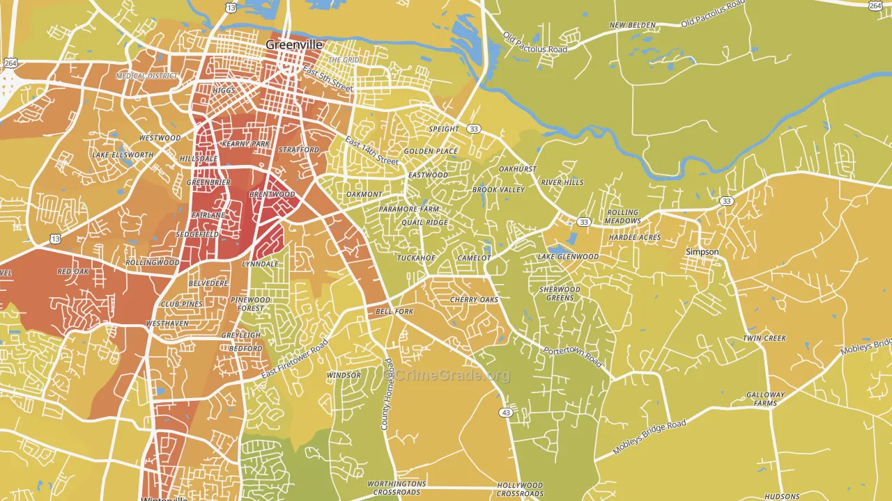 27858, NC Map of Vehicle Theft Rates