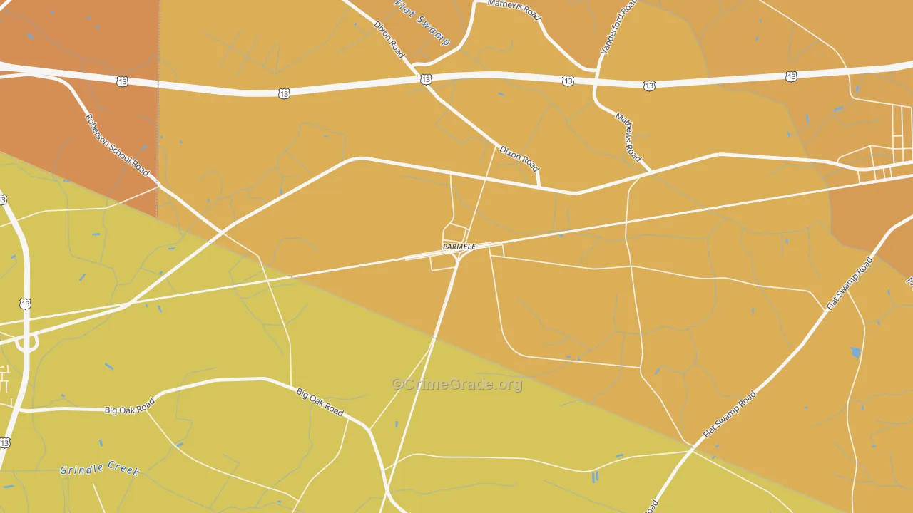 27861, NC Map of Vehicle Theft Rates