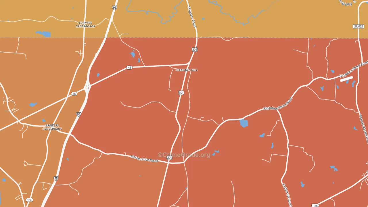 27866, NC Map of Vehicle Theft Rates