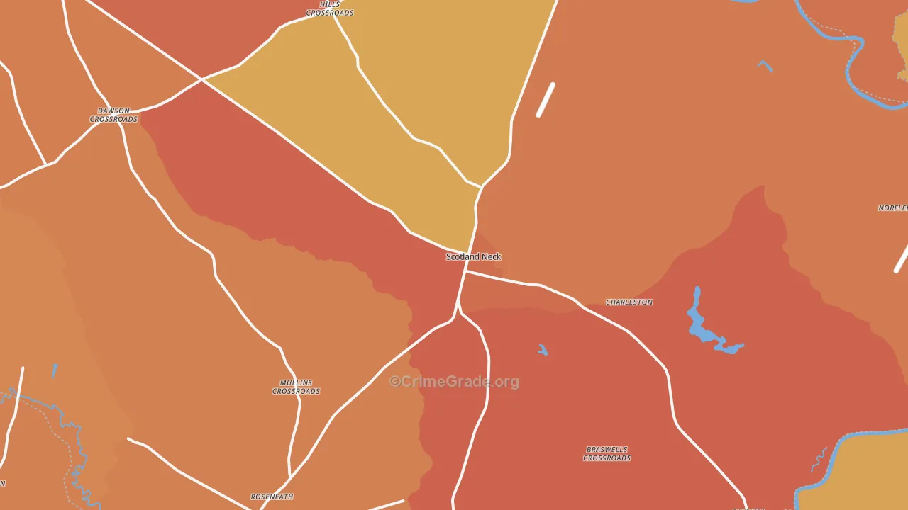 27874, NC Map of Vehicle Theft Rates