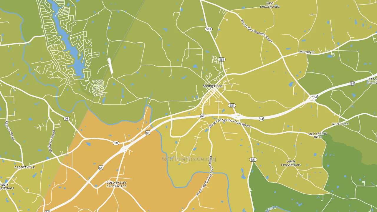 27882, NC Map of Vehicle Theft Rates