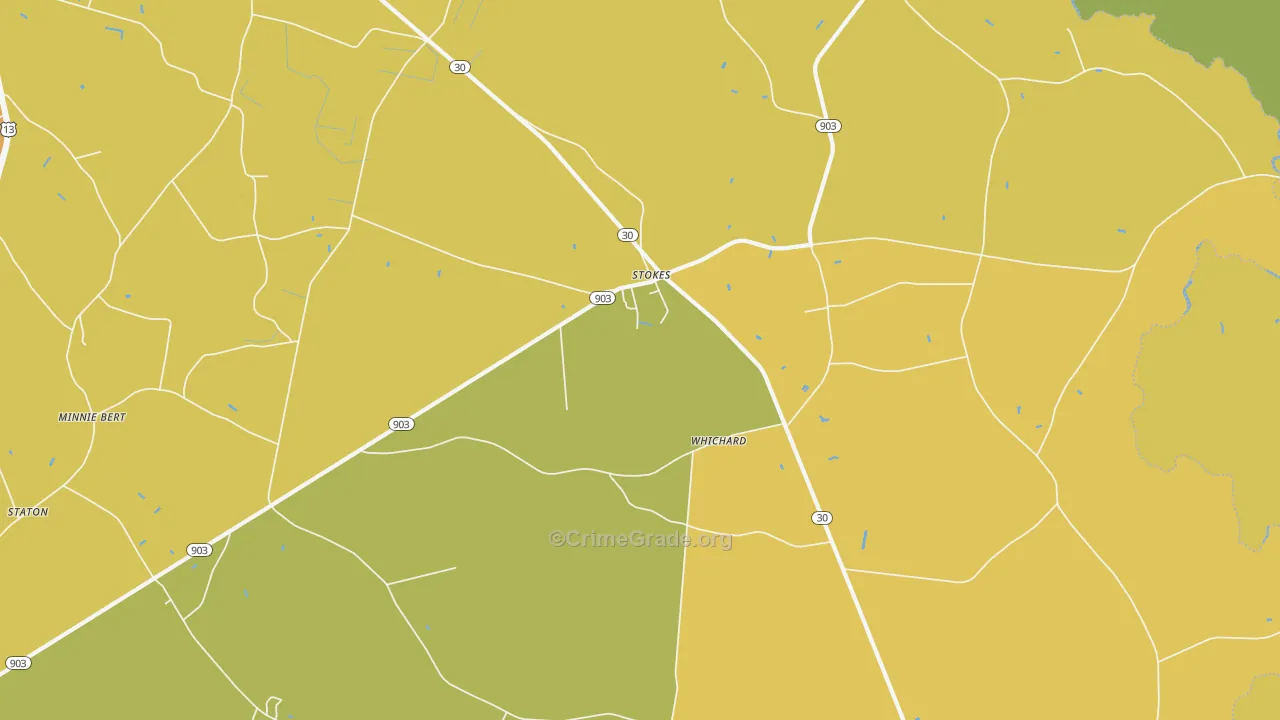 27884, NC Map of Vehicle Theft Rates