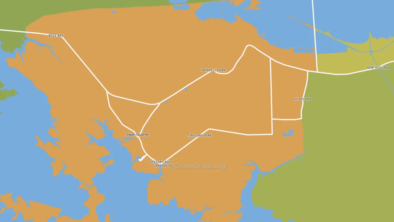 27885, NC Map of Vehicle Theft Rates